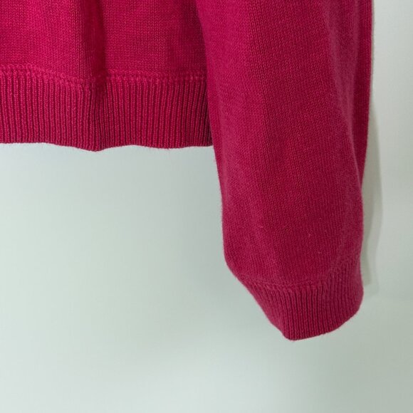Talbots Linen Cotton Blend Long Sleeve Knit Lightweight Sweater Pink XL VIntage - Picture 8 of 8